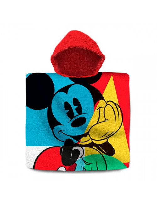 Poncho Towel With Hood Mickey Mouse Cotton 60 X 1 Cm